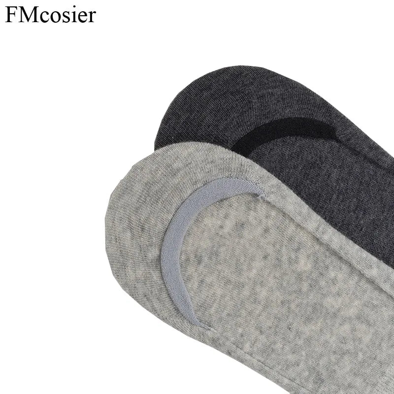 10 Pairs Summer Cotton Mens Invisible Socks White Black Sokken Calcetines Hombre Divertido Big Plus Size 46 47 45 44