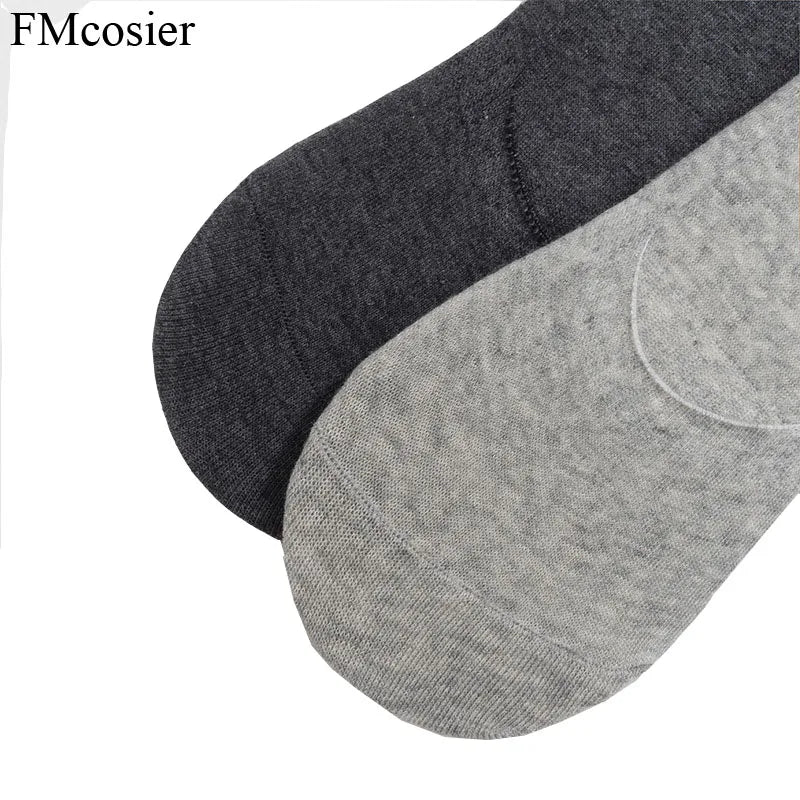 10 Pairs Summer Cotton Mens Invisible Socks White Black Sokken Calcetines Hombre Divertido Big Plus Size 46 47 45 44