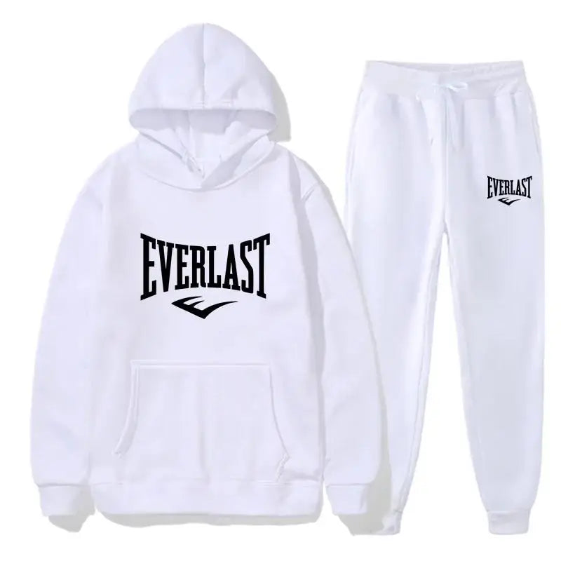 2025 Autumn and winter fashion jumper hoodie + trousers two-piecemen's fitness jogging wear casual sportswear suit hooded set