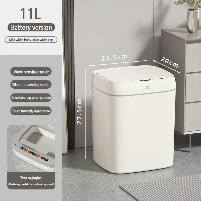 Large capacity garbage bin with intelligent sensing,waterproof cover,automatic garbage can,electric garbage can,kitchen bathroom