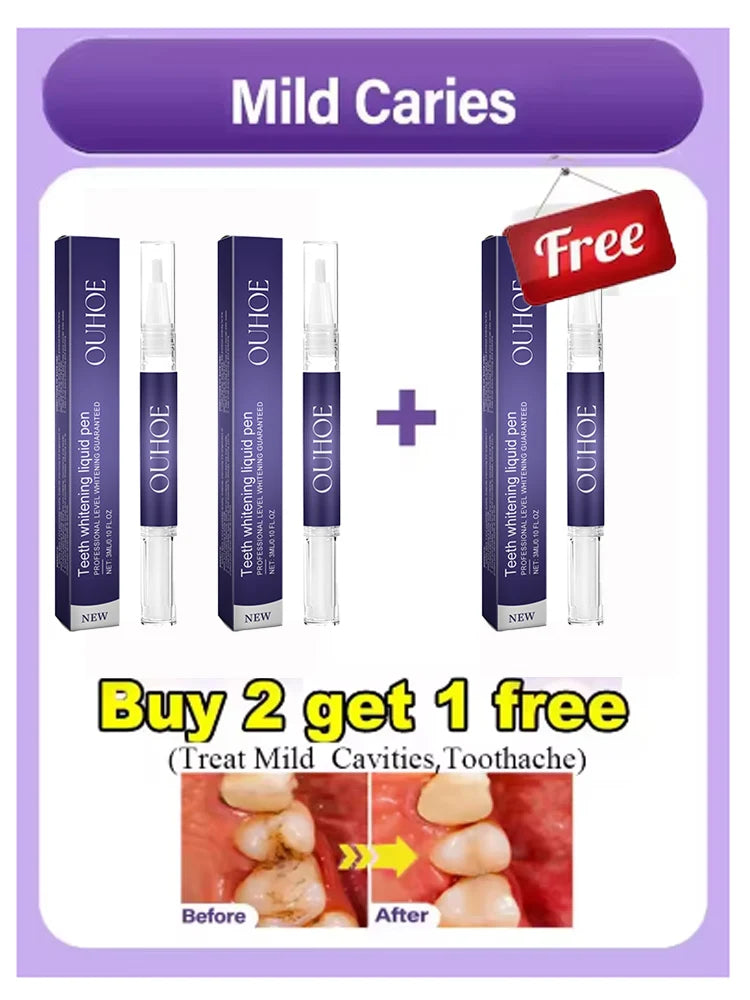 Ouhoe V34 Professional Teeth Whitening And Repair Gel Breaks Down The Stains On The Tooth Surface To Achieve Highly Efficient