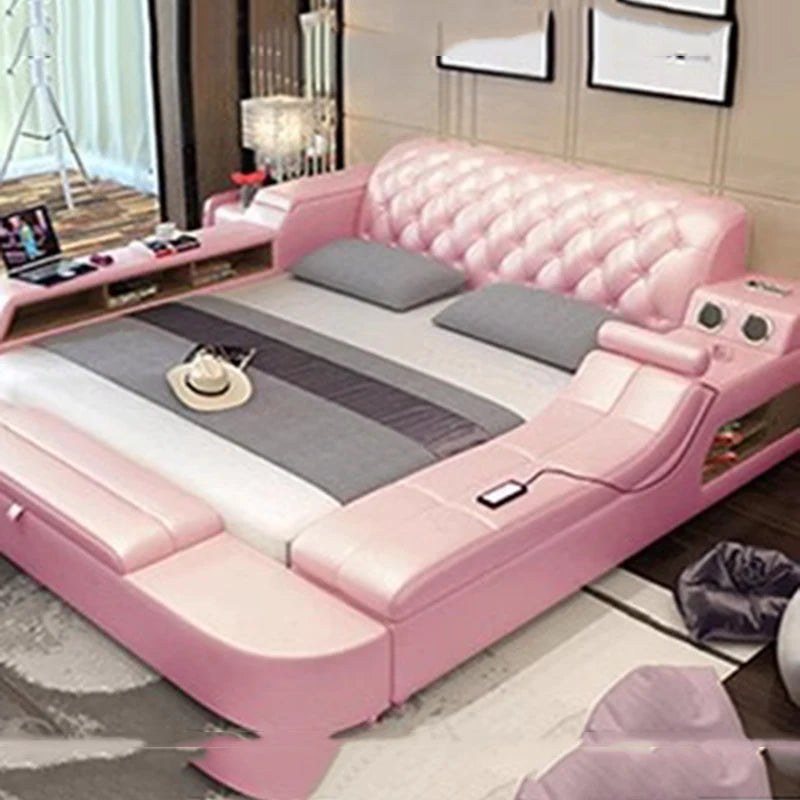 Space Saving Smart Bed Multifunctional Luxury Nordic European Sun Full Simple Bed Camping Children Wood Muebles Hotel Furniture