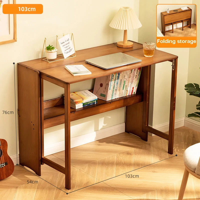 Folding Desk Computer Table Desk Student Household Small Desktop Bedroom Bedside Writing Workbench