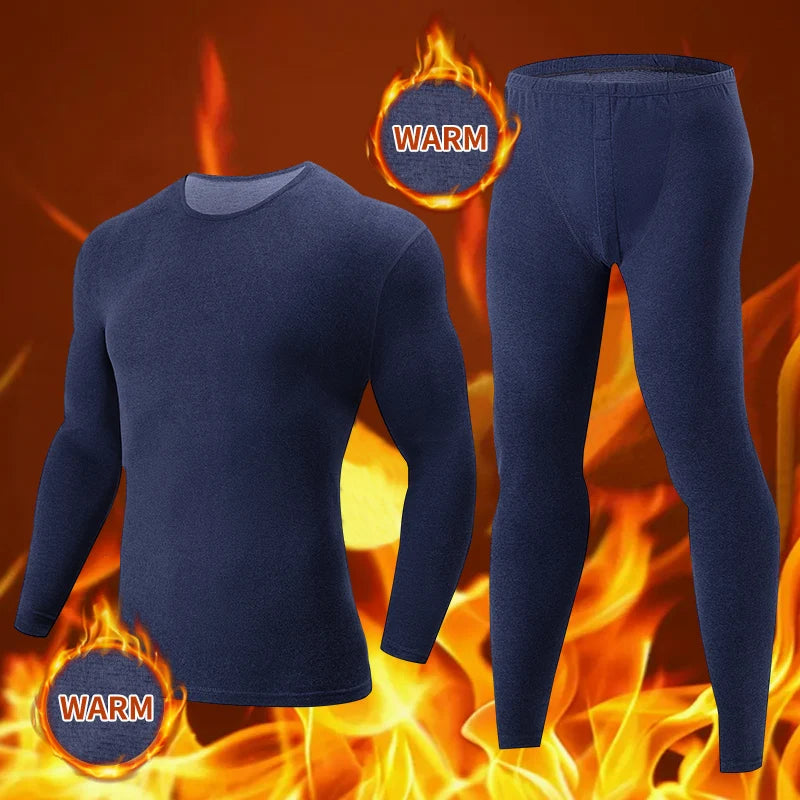 2/4 Pcs Men's Solid Color Simple Autumn And Winter Thermal Underwear Comfortable And Casual Bottoming Underwear Teenagers Pajama