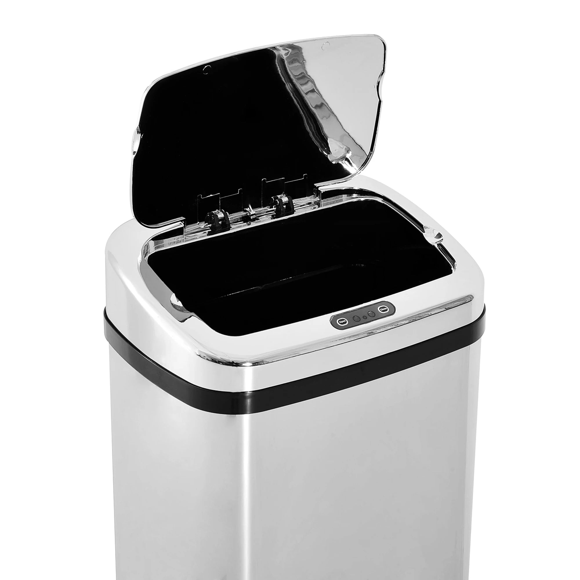 HOMCOM 50L Infrared Automatic Motion Sensor Dustbin Stainless Steel Trash Can