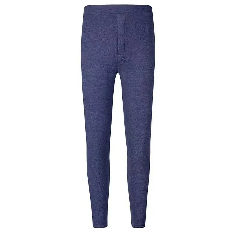 High Quality Winter Men Thermal Underwear Male Leggings Thermos Pants Warm Wool Thickened Long Johns Men's Elastic Pants Q09