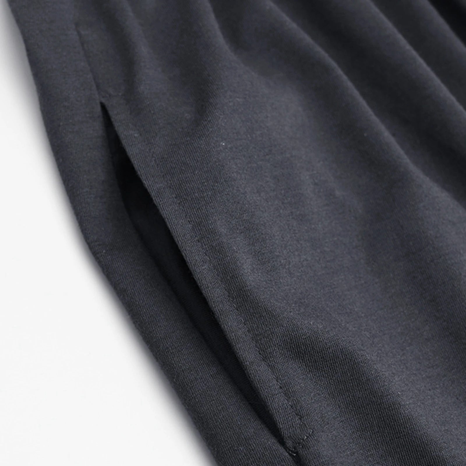 Classic Black Mens Pajamas Spring Autumn Cotton Pyjamas Collared Neck with Notched Lapels Long Sleeves Button Placket Sleepwear