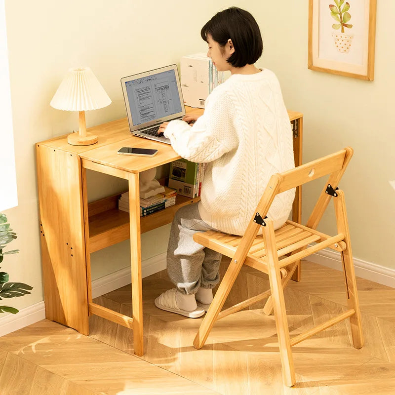 Folding Desk Computer Table Desk Student Household Small Desktop Bedroom Bedside Writing Workbench