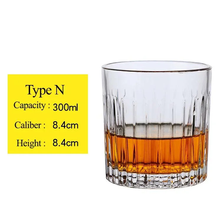 Whiskey Glass Cup Crystal Whisky Glasses Cups for Alcoho Drinking Scotch Bourbon Whisky Cognac Vodka Gin Tequila Rum Home Bar