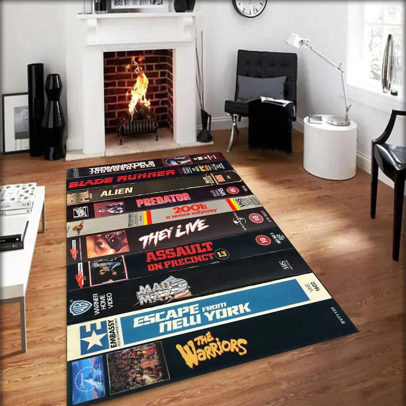 Nostalgic Retro Themed Rug