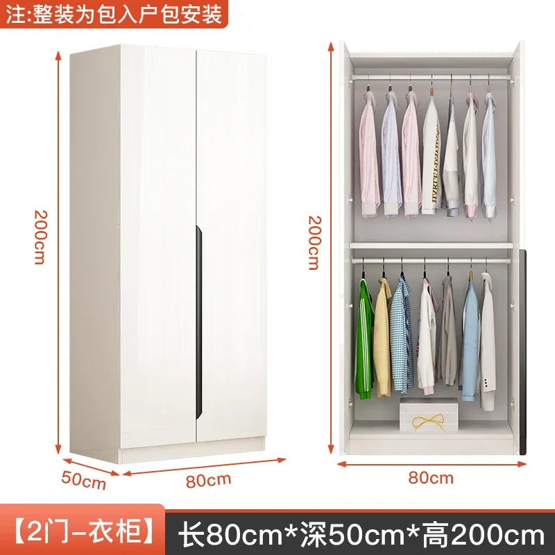 Nordic Luxurious Modern Wardrobe White Doors Women Clothes Wardrobe Organizer Cupboard Roupeiro De Quarto Bedroom Furniture