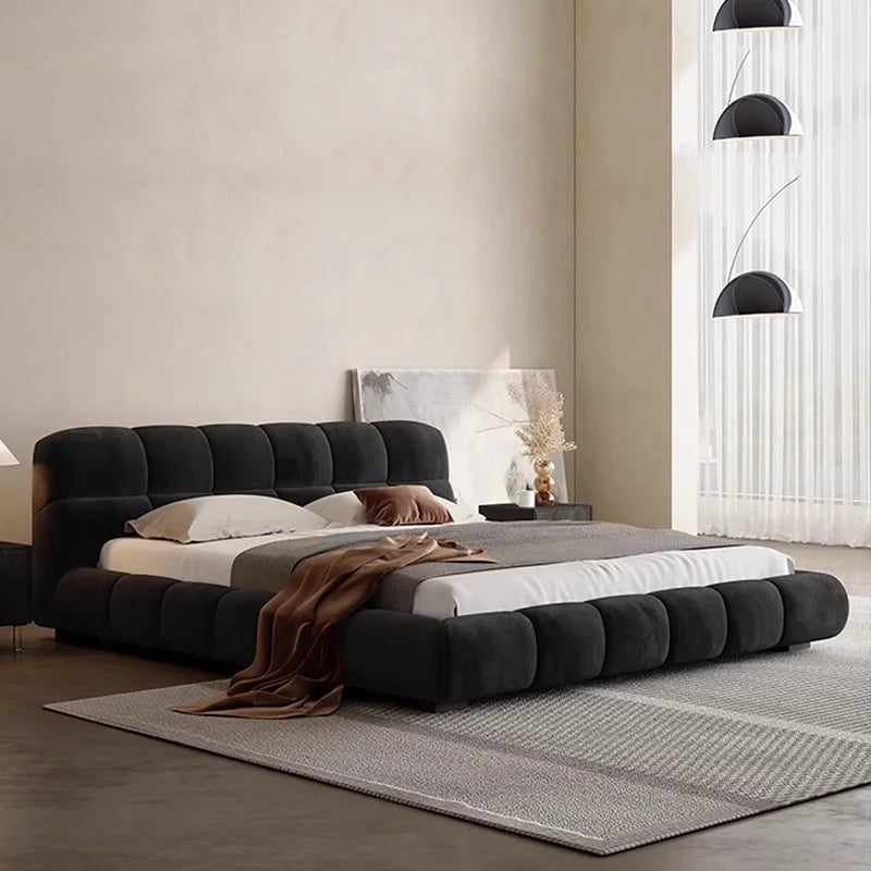 Beauty European Bed Modern Bedroom Sun Double King Size Luxury Bed Wooden Sleeping Safe Massage Camas De Casal Salon Furniture