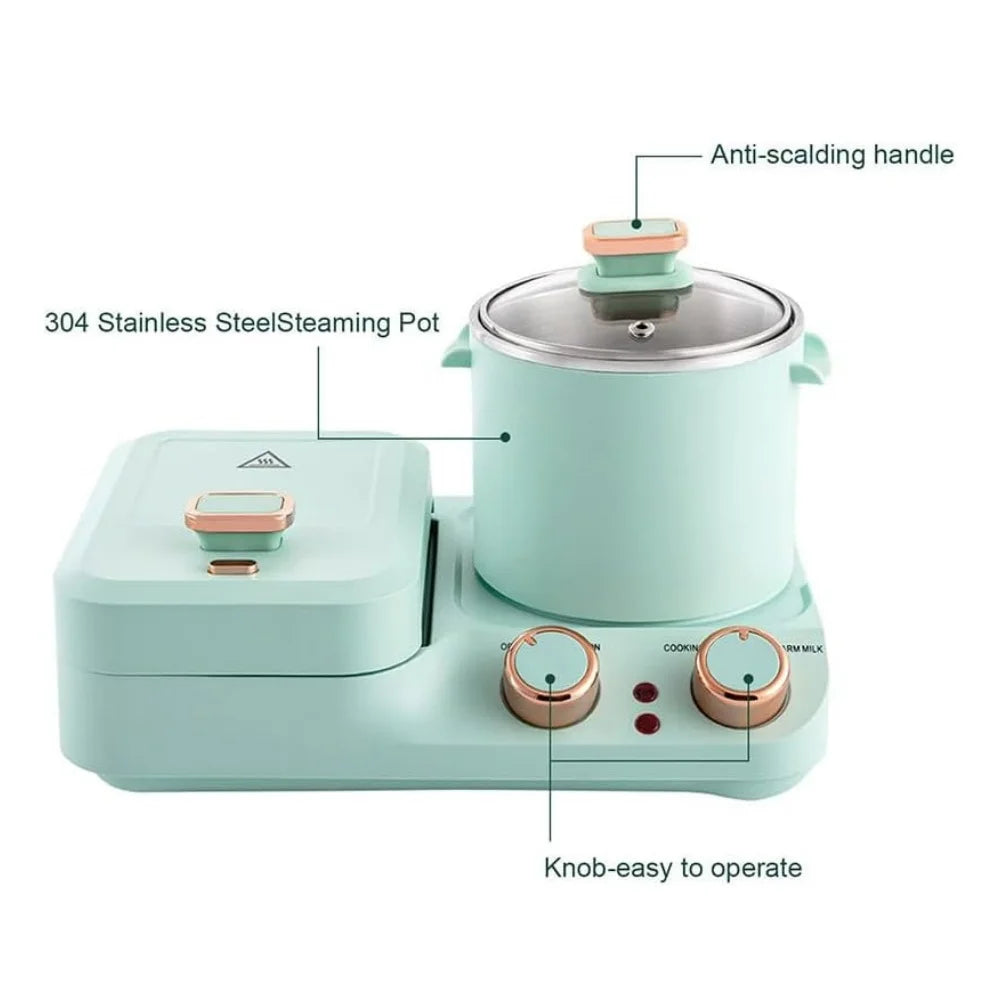 3 in 1 Breakfast Machine Multifunctional Sandwich Machine Steak Frying Machine can Make Steamed Buns Fried Eggs Pancakes