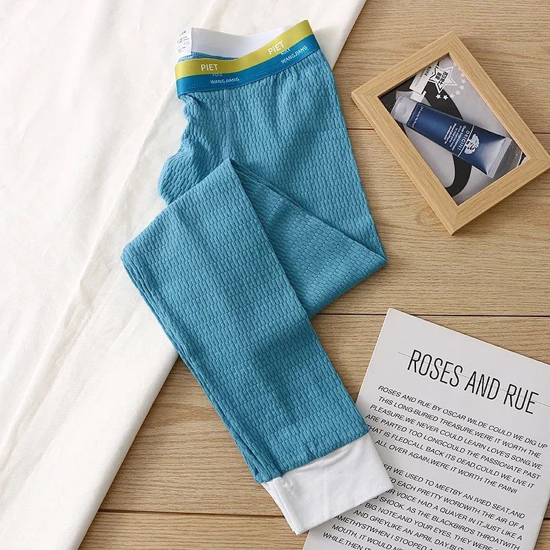 Men's Thermal Underwear Bottoms Cotton Warm Long John Pant