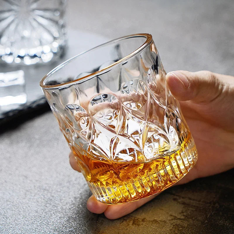 Whiskey Glass Cup Crystal Whisky Glasses Cups for Alcoho Drinking Scotch Bourbon Whisky Cognac Vodka Gin Tequila Rum Home Bar