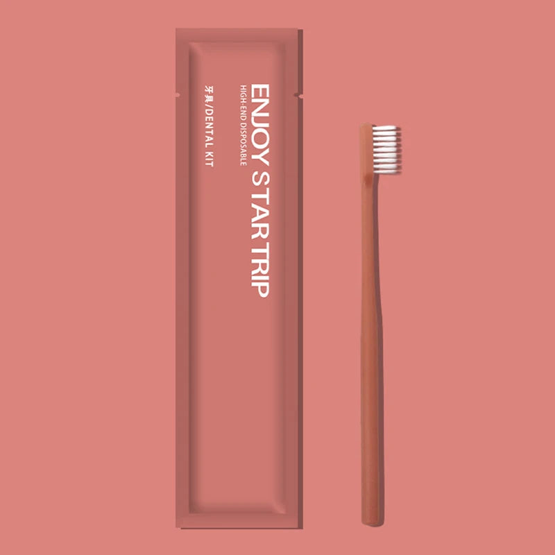 100PCS Disposable Toothbrush Travel Portable Toothbrushes Hotel Supplies Individual Packing Disposable Tooth Brush
