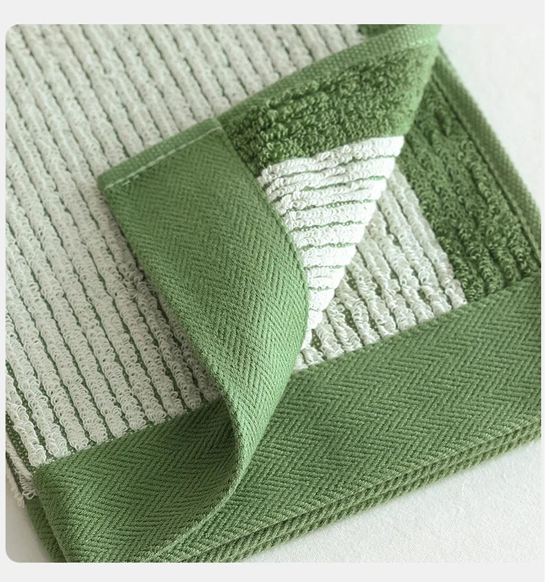 Nordic Pure Cotton Skin-friendly Lazy Face Towels Absorbent Bathroom Towel Class A Combed Long-Staple Kids Towel Beach Towel