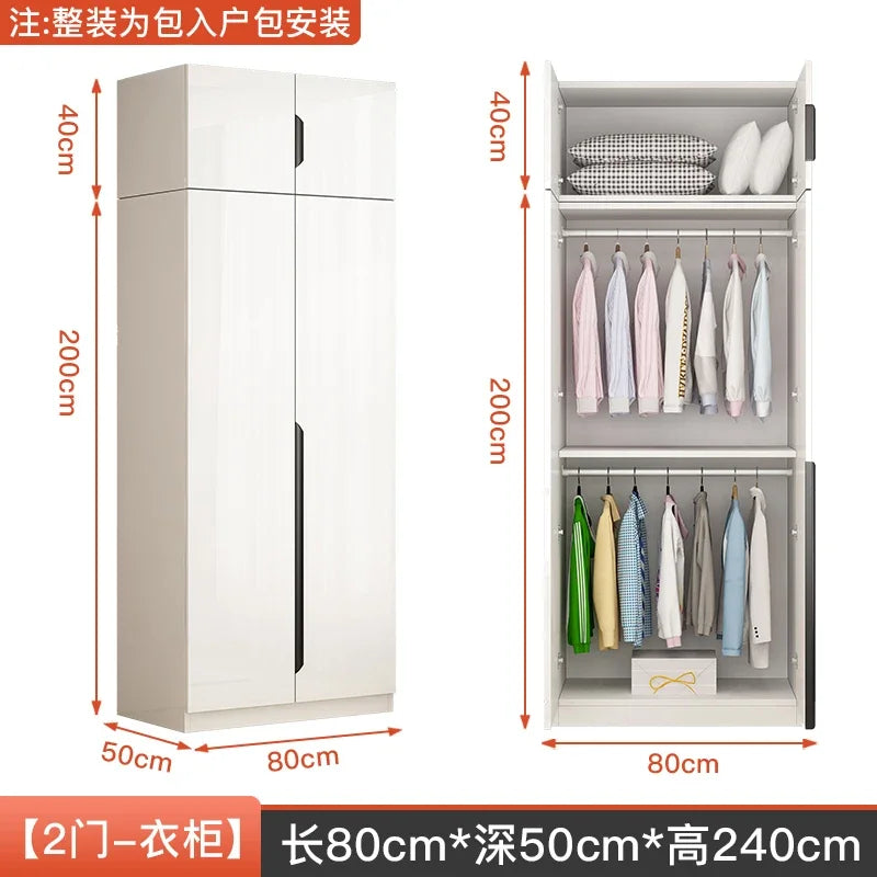 Nordic Luxurious Modern Wardrobe White Doors Women Clothes Wardrobe Organizer Cupboard Roupeiro De Quarto Bedroom Furniture