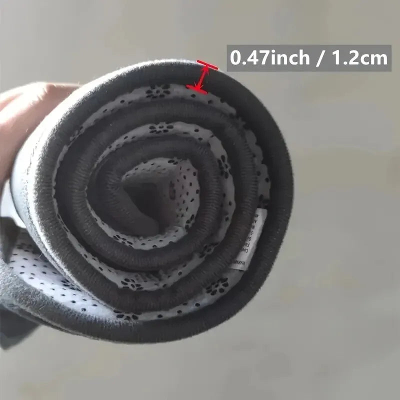 Thickened solid color absorbent carpet flannel bathroom floor mat bathroom entrance non-slip door mat