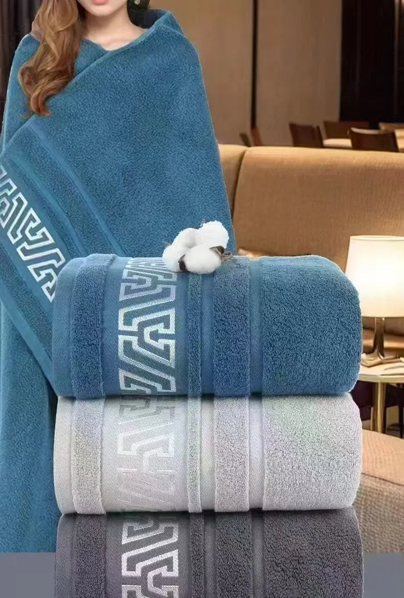 380g new pure cotton thick bath towel 70*140 soft absorbent no shedding color