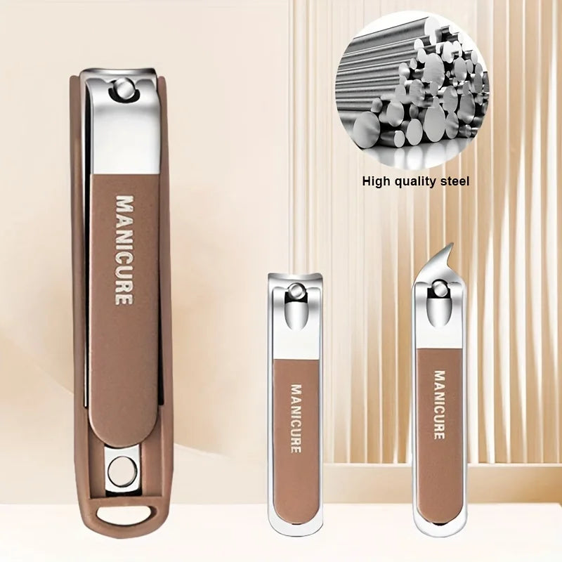 manicure set 6Pcs Stainless steel splash proof nail clippers household nail scissors pedicure special nail clipper tool