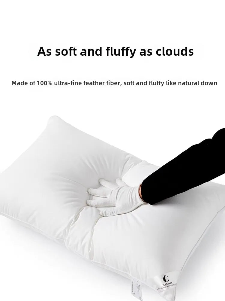 Canasin Low Pillow Hotel Quali Sp Ne Support Fiber Pillow Waable Comforter Rectangular ape Adult Single Use