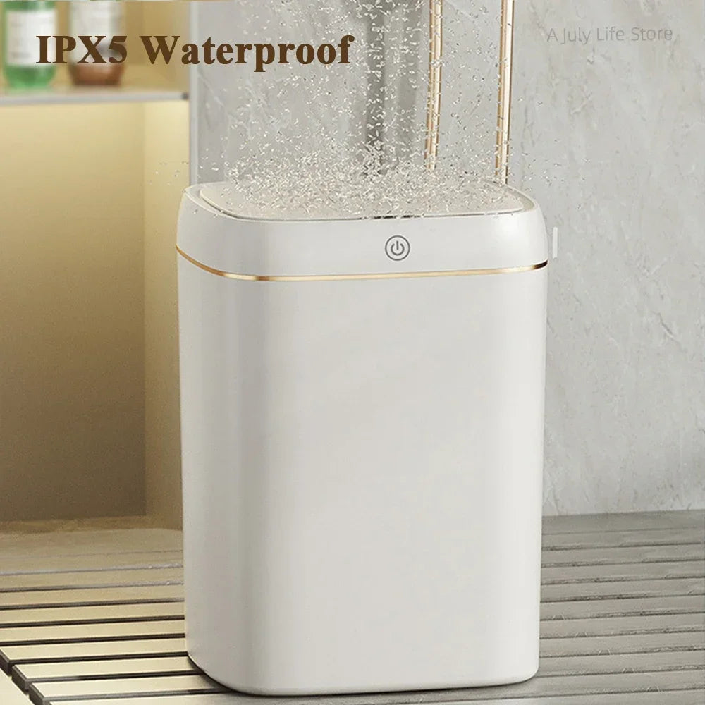Large capacity garbage bin with intelligent sensing,waterproof cover,automatic garbage can,electric garbage can,kitchen bathroom