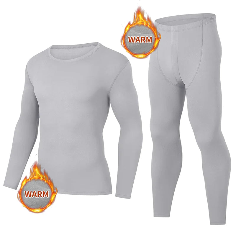 2/4 Piece Men's And Teenagers' Thermal Underwear Set Simple And Fashionable Long Sleeve Bottoming Shirt Elastic Waist Trousers P