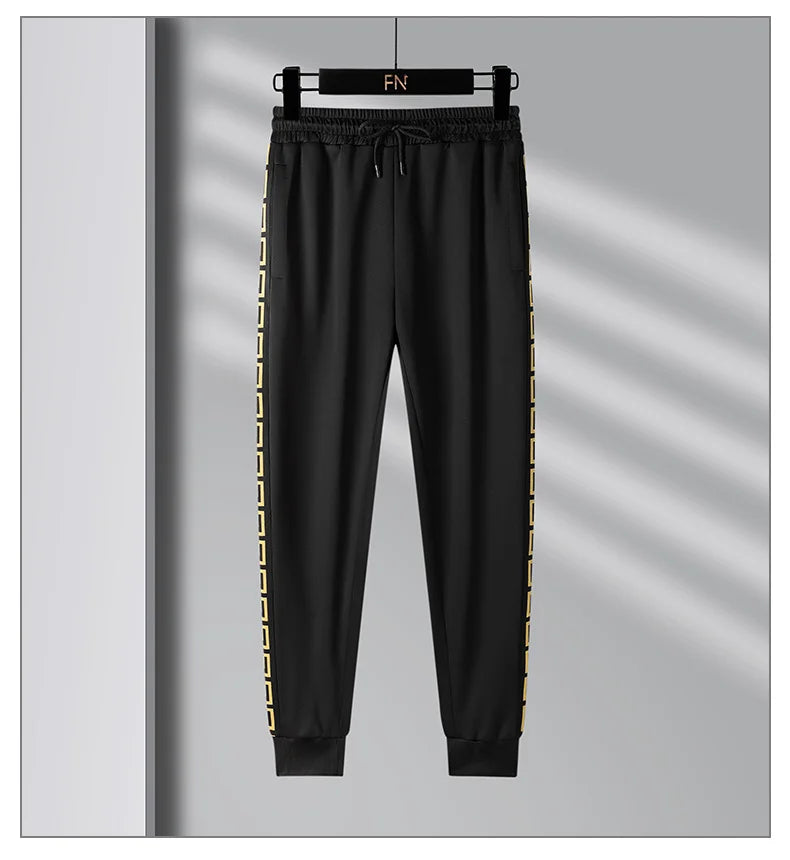 Autumn and Winter Imitation Cotton Fashion Brand Men's and Women's Fashion Sports Set Cardigan Sweater Guard Pants Casual Two Pi