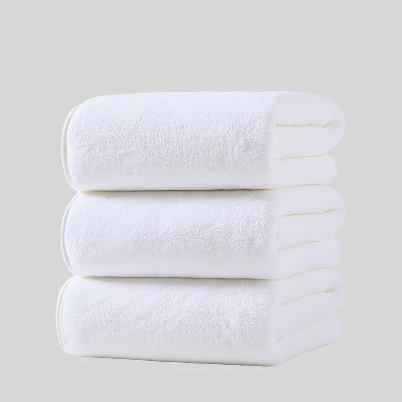 3PCS Large Bath Towels Set Grey Adult Coral Velvet Bathroom Absorbent Soft Quick Dry White Bathing Towel 70X140 Beachtowel Black