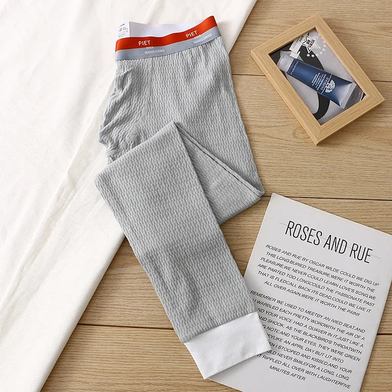 Men's Thermal Underwear Bottoms Cotton Warm Long John Pant