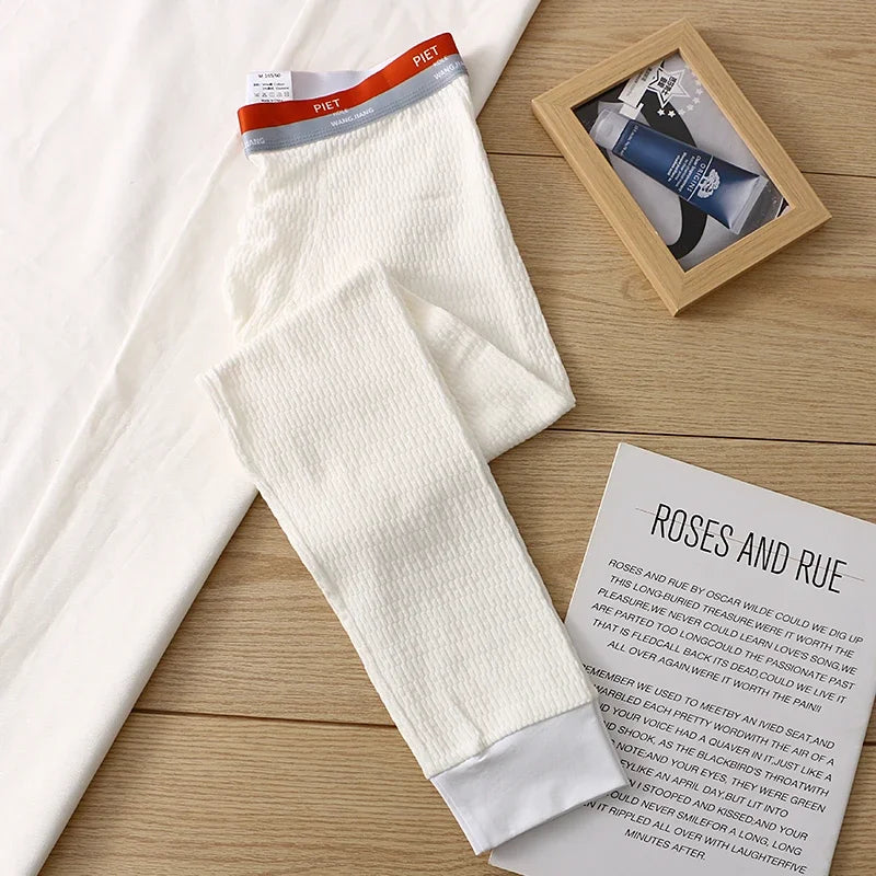 Men's Thermal Underwear Bottoms Cotton Warm Long John Pant