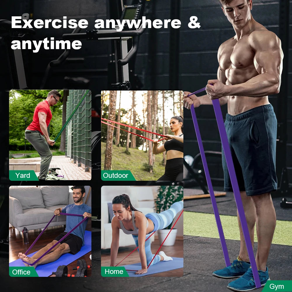 5~120lbs Fitness Resistance Band Boxing Agility Training