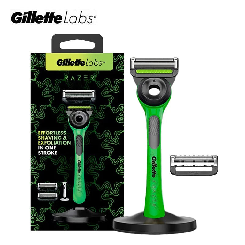 Gillette Labs Razor Co-branded Razor Set Flexdisc 5-Layer Blade Sharp Beard Shaving Men‘s Razor with Stand