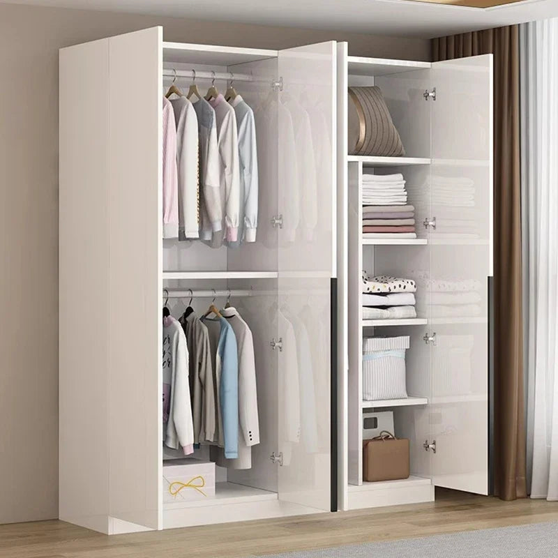 Nordic Luxurious Modern Wardrobe White Doors Women Clothes Wardrobe Organizer Cupboard Roupeiro De Quarto Bedroom Furniture