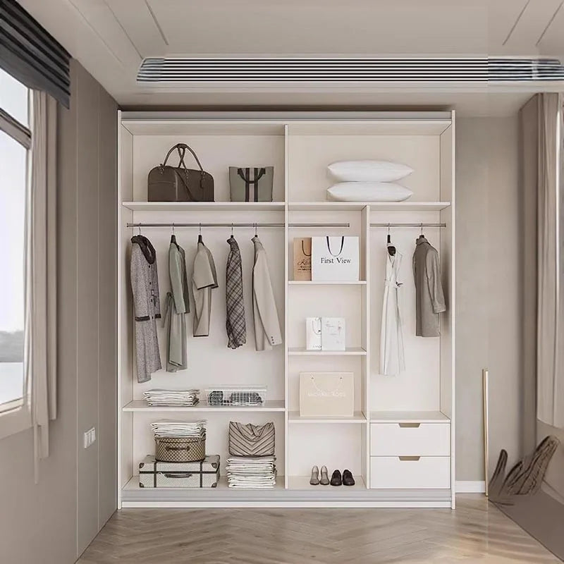 Design Wood Bedroom Wardrobes Organiser Elegant Storage Living Room Wardrobe Set Luxury Wooden Armario De Ropa Furniture Home