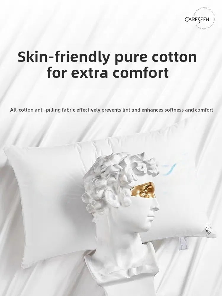 Canasin Low Pillow Hotel Quali Sp Ne Support Fiber Pillow Waable Comforter Rectangular ape Adult Single Use