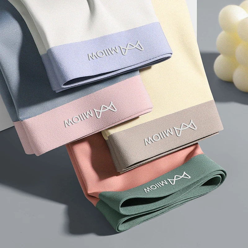 MiiOW 3Pcs Nylon Breathable Men's Panties Seamless Drying Men Underwear Cotton Antibacterial Crotch Man Boxers Mens Underpants