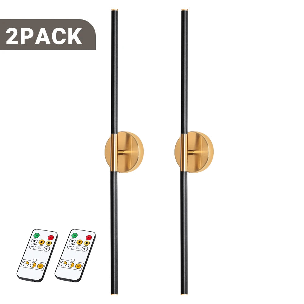 Magnetic Rechargeable Wall Light 4400mAh Detachable Design 360° Rotating Wall Sconce Bedroom Living Room Sofa Wall Lamp