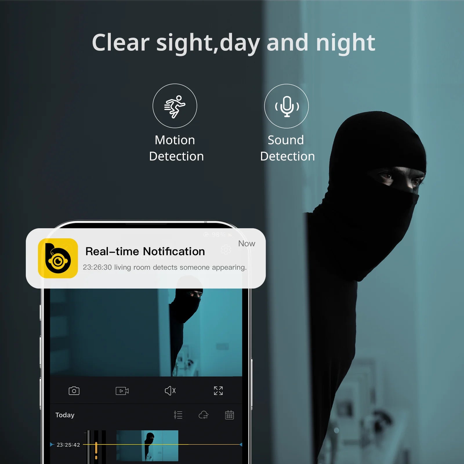 BoyKeep Surveillance Camera 3MP 5/2.4GHz WiFi Indoor Home Security Mini IP Smart Family CCTV Pet Camera Video Monitor 24/7 K10