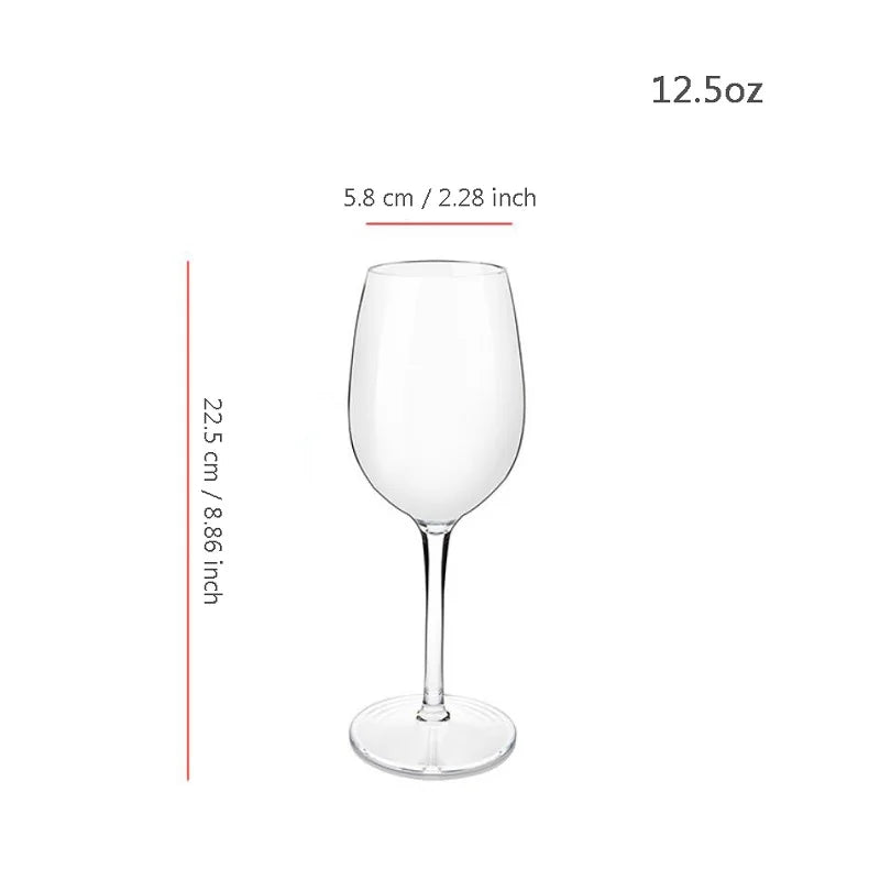 2pcs/4pcs Unbreakable Burgundy Wine Glasses - 12.5 Oz Tritan Plastic Glassware for Outdoor, Wedding, and Birthday Celebrations