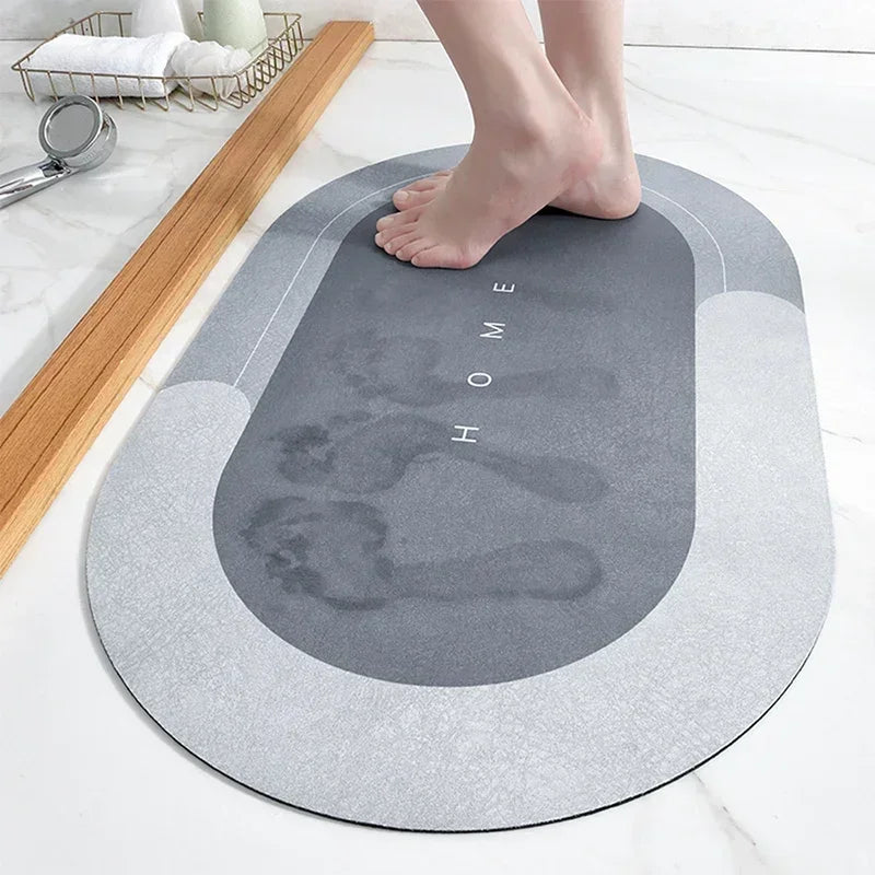 Super Absorbent Floor Mat: Quick Drying, Non-slip, Easy to Clean - Ideal for Bathroom, Doorway, Kitchen - Dropship Available
