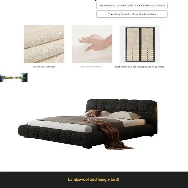 Beauty European Bed Modern Bedroom Sun Double King Size Luxury Bed Wooden Sleeping Safe Massage Camas De Casal Salon Furniture