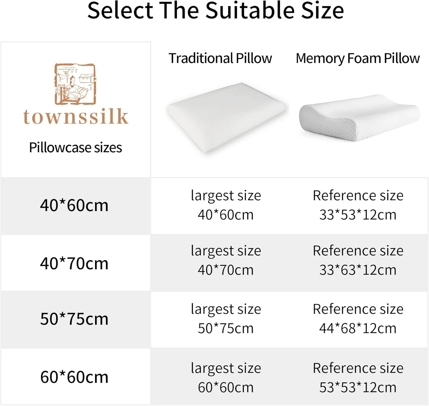 100% Natural Mulberry Silk Pillow Case With Hidden Zipper 22MM Front in Real Silk & Back in Lenzing Tencel Fabric, 1 Pack