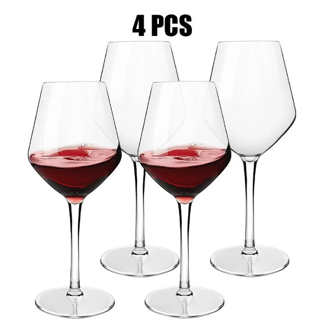 MICHLEY 2/4/6PCS Unbreakable Tritan Plastic Wine Glass Picnic Set Reusable Luxury For Party Barware Outdoor Dishwasher