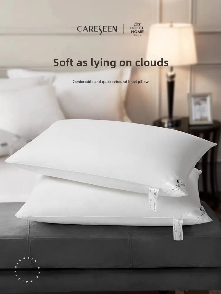 Canasin Low Pillow Hotel Quali Sp Ne Support Fiber Pillow Waable Comforter Rectangular ape Adult Single Use