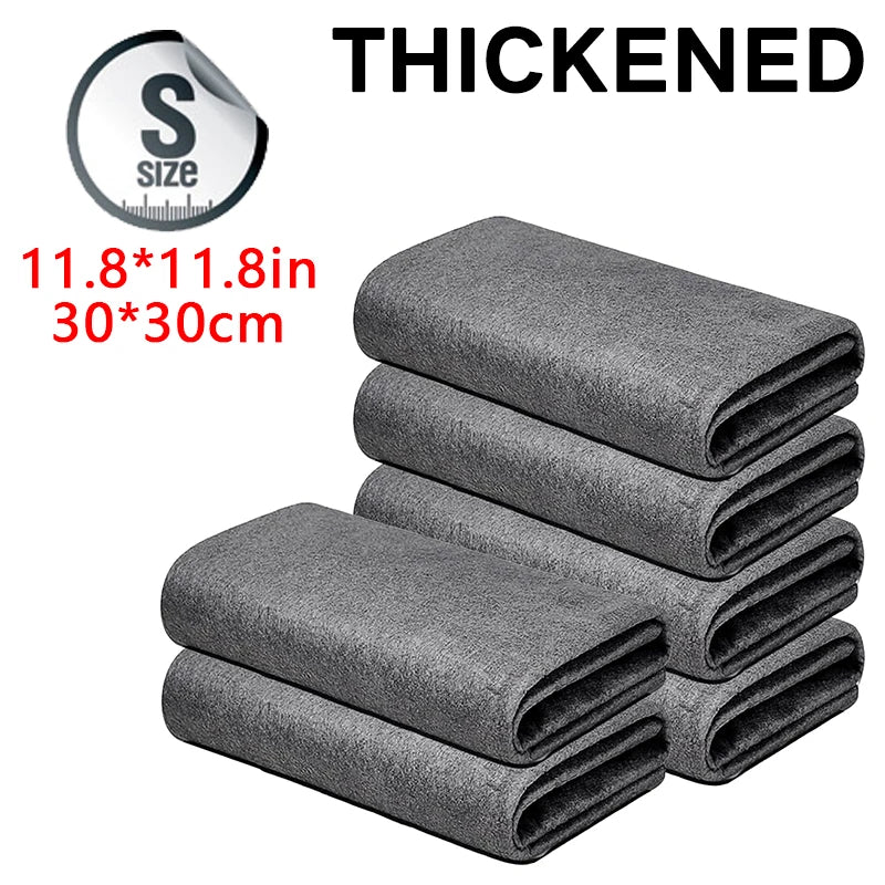 Thickened Magic Cleaning Cloth Microfiber Glass Clean Towel Reusable Washable Lint-free Cleaning Rags for Kitchen Glass Car