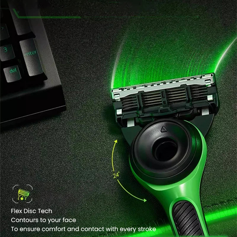 Gillette Labs Razor Co-branded Razor Set Flexdisc 5-Layer Blade Sharp Beard Shaving Men‘s Razor with Stand