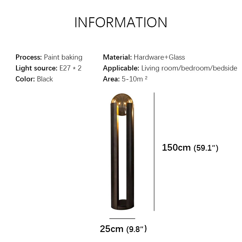 TINNY Nordic Floor Lamp Luxurious Family Living Room Bedroompersonalized And Creative LED Decorative Standing Light