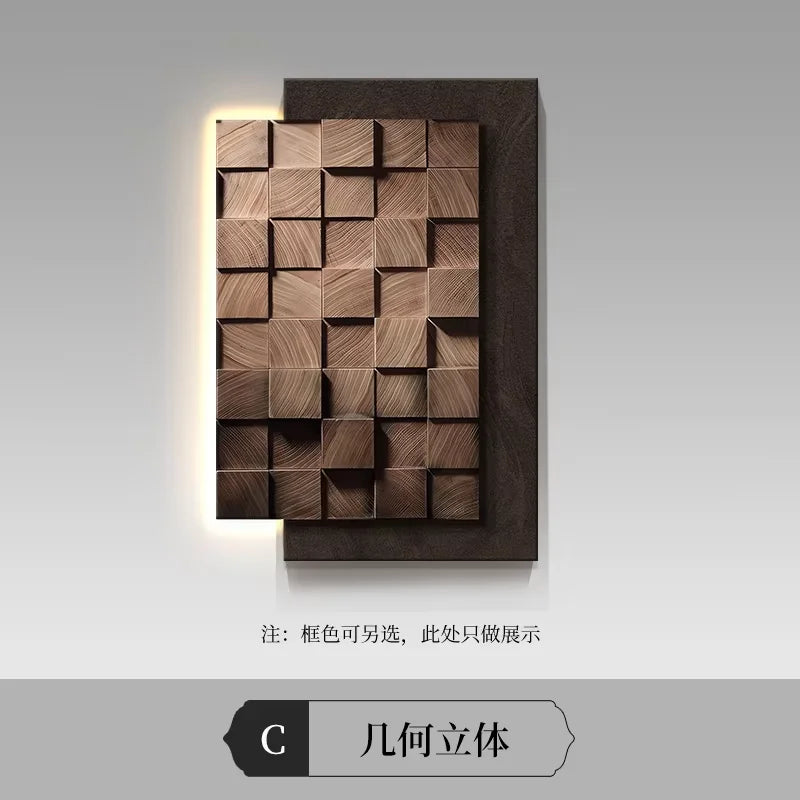 Led Geometric Wall Lamp Italy Designer Square Mounted Sconce For Living Room Resturant Background Wall Decoration Hall Way Light